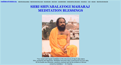 Desktop Screenshot of meditate-shivabala.org